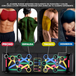 Tabla de Flexiones Plegable para Entrenamiento de Pecho y Brazos