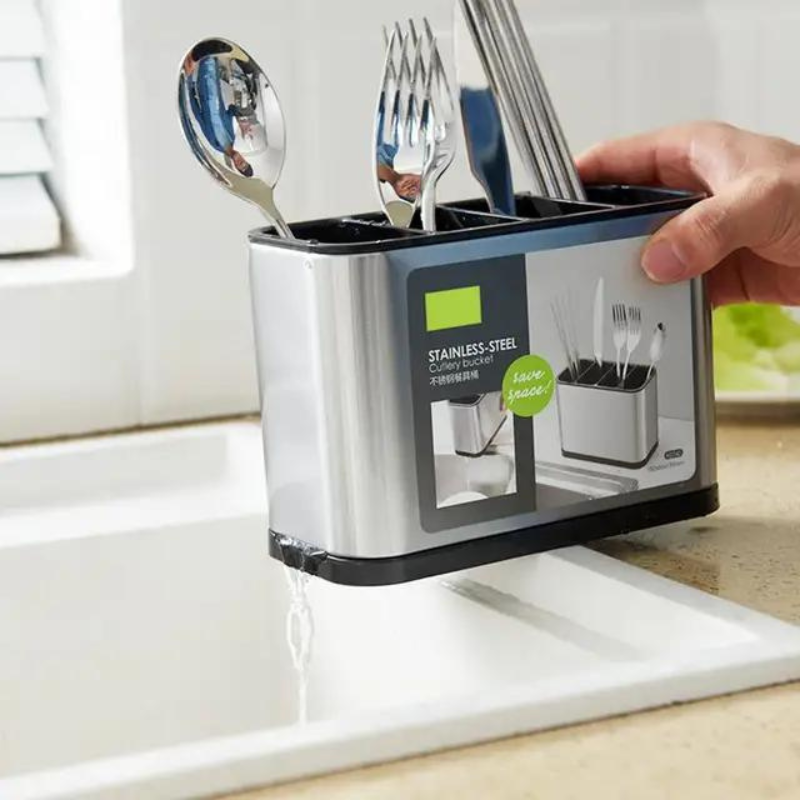 Soporte Para Utensilios De Cocina Y Organizador De Cubiertos