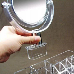Organizador de Maquillaje Joyas Accesorios de Acrílico con Espejo