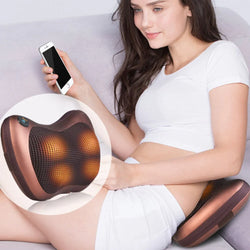 Masajeador Eléctrico Almohada con Calor Para Cuello, Espalda, Piernas y Lumbar