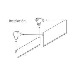 Soporte Doble para Cortinas Roller - Instala 2 Cortinas con un Solo Soporte